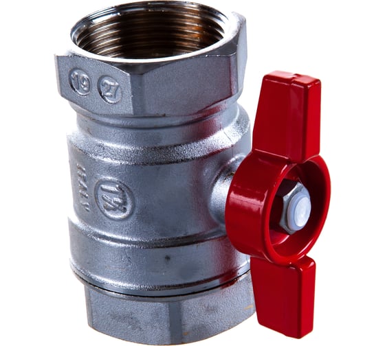 Шаровой кран Giacomini латунь хром R251D 32 Ру35 ВР бабочка R251X006 007-0890