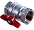 Шаровой кран Giacomini латунь хром R251D 32 Ру35 ВР бабочка R251X006 007-0890 3