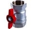 Шаровой кран Giacomini латунь хром R251D 32 Ру35 ВР бабочка R251X006 007-0890 4