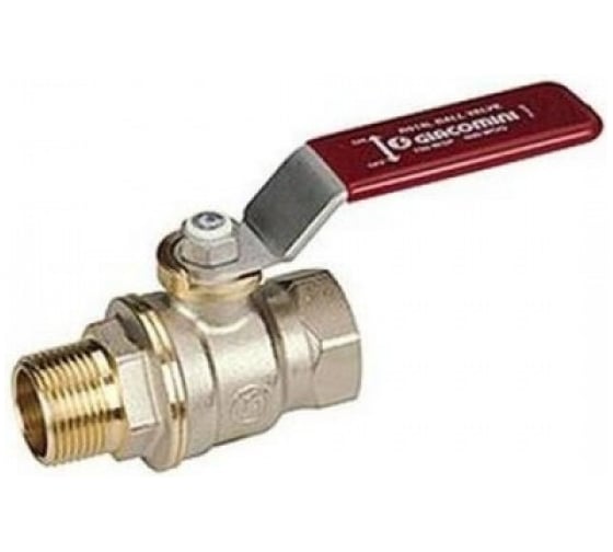 Шаровой кран Giacomini латунь никель R914L 25 Ру35 ВР/НР рычаг R914LX025 007-0947
