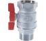 Шаровой кран Giacomini латунь хром R254D 32 Ру35 ВР/НР бабочка R254X006 007-0910 2