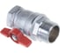 Шаровой кран Giacomini латунь хром R254D 32 Ру35 ВР/НР бабочка R254X006 007-0910 3