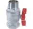 Шаровой кран Giacomini латунь хром R254D 32 Ру35 ВР/НР бабочка R254X006 007-0910 5