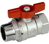 Шаровой кран Giacomini латунь хром R254D 25 Ру35 ВР/НР бабочка R254X005 007-0909