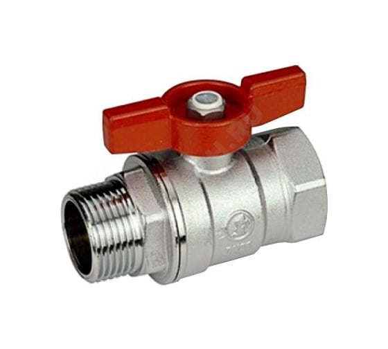 Шаровой кран Giacomini латунь хром R254D 25 Ру35 ВР/НР бабочка R254X005 007-0909 1