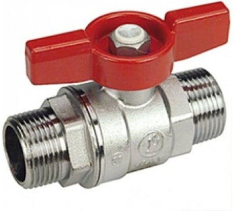 Шаровой кран Giacomini латунь хром R253D 15 Ру42 НР бабочка R253X003 007-0897