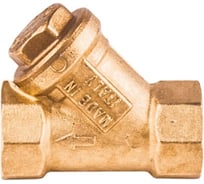 Сетчатый фильтр Giacomini Y-образный латунь 25 Ру30 G1 дюйма ВР R74A R74AY105 036-0946