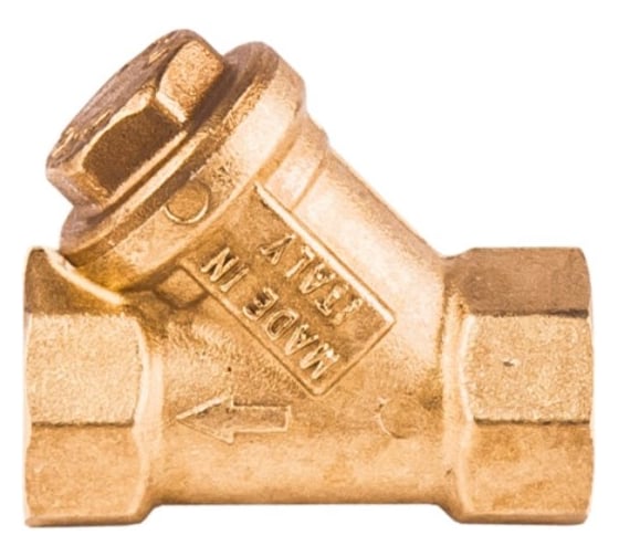 Сетчатый фильтр Giacomini Y-образный латунь 25 Ру30 G1 дюйма ВР R74A R74AY105 036-0946