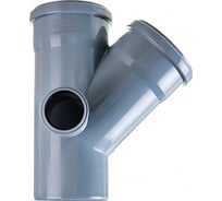 Канализационная крестовина RTP с выходом вперед на 45 градусов, 110/110/50 36537