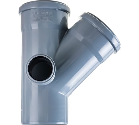 Канализационная крестовина RTP с выходом вперед на 45 градусов, 110/110/50 36537