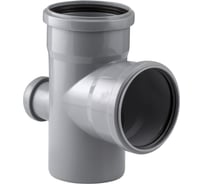 Канализационная одноплоскостная крестовина 110/110/50, 87 градусов, серый 36476