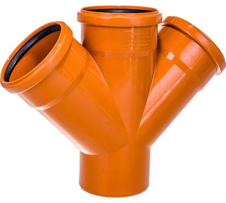 Одноплоскостная крестовина наружной канализации RTP 110/110/110, 45 градусов 36550