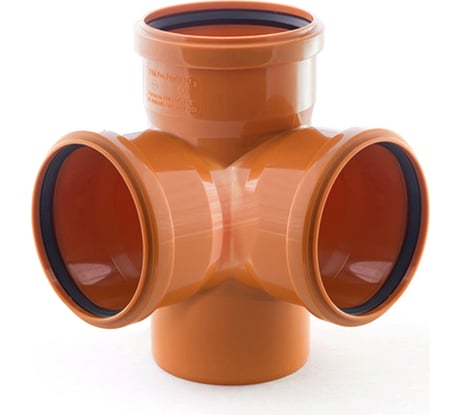 Крестовина наружной канализации RTP 110/110/110, 87 градусов 36552