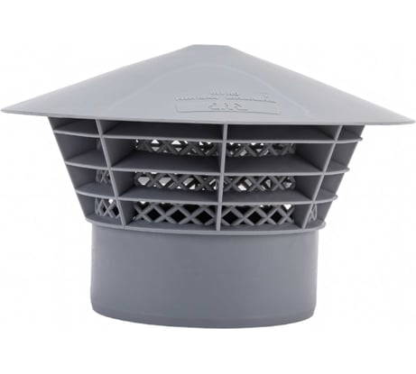 Вентиляционный зонт RTP 110 мм, серый 40369