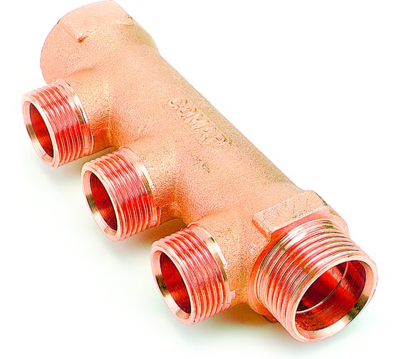 Коллектор COMAP 3/4" НР-ВР, с ниппелем, 35 мм, подсоединение евроконус, In3/4-Out1/2 НР-2 9532102
