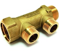 Коллектор COMAP 3/4" НР-ВР, 35 мм, с ниппелями, латунь, In3/4-Out1/2 НР-4 9532144