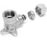 Водорозетка COMAP серия 9466 с фланцем TurboSKIN, латунь, 0x2-1/2 9466514-02 1