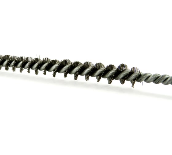 Щетка ерш EuroBrush Д8x100x300 с хв-м + кольцо, ворс гофр сталь 0,15 код 14-005 EB-T816208