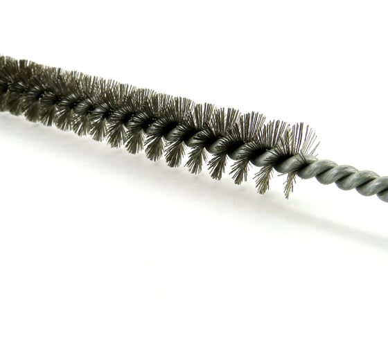 Щетка ерш EuroBrush Д12x100x300 с хв-м + кольцо, ворс гофр сталь 0,15 код 14-009 EB-T816212