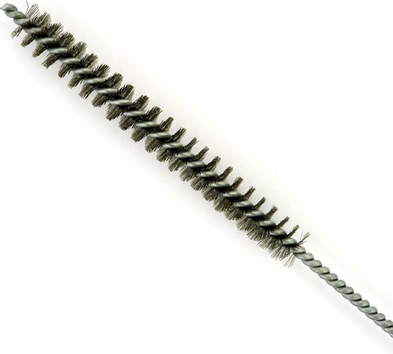 Щетка ерш EuroBrush Д12x100x300 с хв-м + кольцо, ворс гофр сталь 0,15 код 14-009 EB-T816212