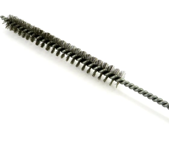Щетка ерш EuroBrush Д12x100x300 с хв-м + кольцо, ворс гофр сталь 0,15 код 14-009 EB-T816212