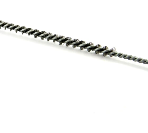 Щетка ерш EuroBrush Д4x100x300 с хв-м + кольцо, ворс гофр сталь 0,08 код 14-001 EB-T816204