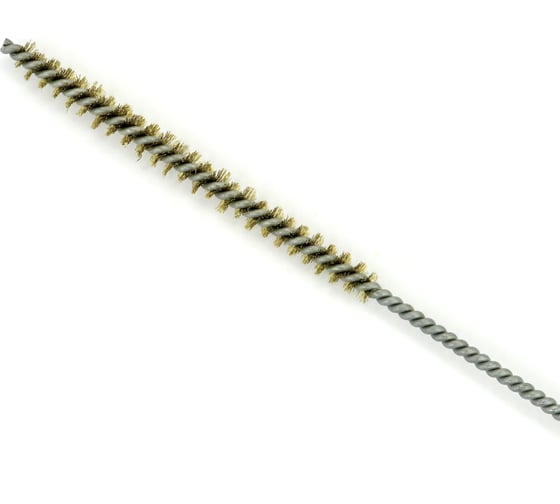 Щетка ерш EuroBrush Д8x100x300 с хв-м + кольцо, ворс гофр латунь 0,15 (код 14-105) EB-T816508