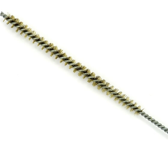 Щетка ерш EuroBrush Д6x100x300 с хв-м + кольцо, ворс гофр латунь 0,12 (код 14-103) EB-T816506