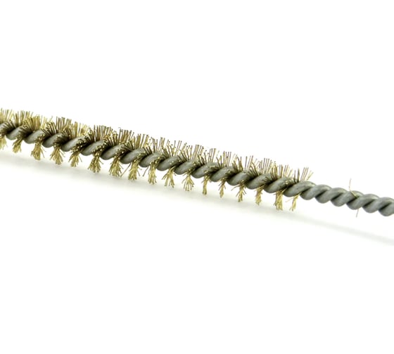 Щетка ерш EuroBrush Д6x100x300 с хв-м + кольцо, ворс гофр латунь 0,12 (код 14-103) EB-T816506