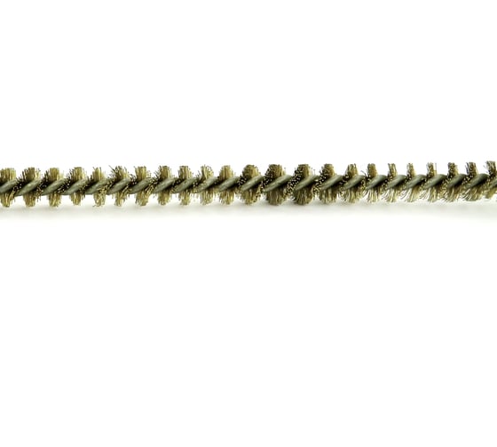 Щетка ерш EuroBrush Д5x100x300 с хв-м + кольцо, ворс гофр латунь 0,08 (код 14-102) EB-T816505
