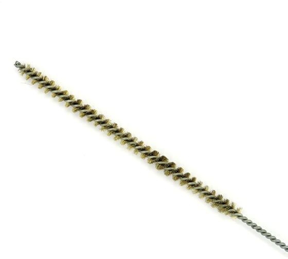Щетка ерш EuroBrush Д5x100x300 с хв-м + кольцо, ворс гофр латунь 0,08 (код 14-102) EB-T816505