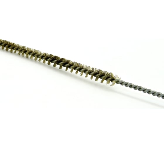Щетка ерш EuroBrush Д5x100x300 с хв-м + кольцо, ворс гофр латунь 0,08 (код 14-102) EB-T816505