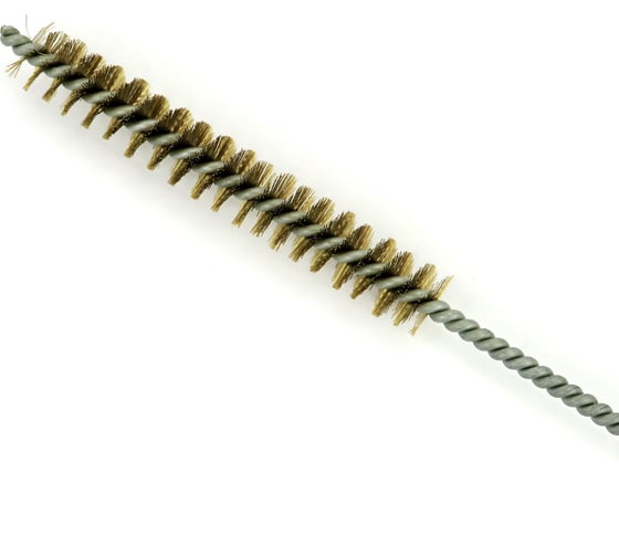 Щетка ерш EuroBrush Д15x100x300 с хв-м + кольцо, ворс гофр латунь 0,15 (код 14-112) EB-T816515