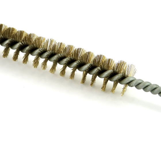 Щетка ерш EuroBrush Д15x100x300 с хв-м + кольцо, ворс гофр латунь 0,15 (код 14-112) EB-T816515
