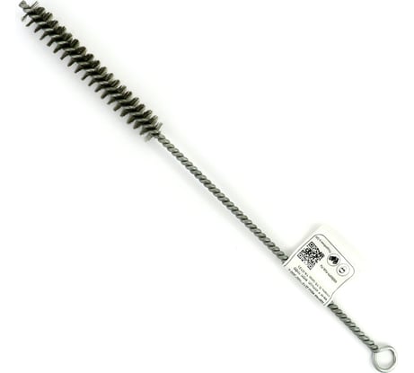 Щетка ерш EuroBrush Д15x100x300 с хв-м + кольцо, ворс гофр сталь 0,15 (код 14-012) EB-T816215