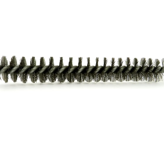 Щетка ерш EuroBrush Д15x100x300 с хв-м + кольцо, ворс гофр сталь 0,15 (код 14-012) EB-T816215