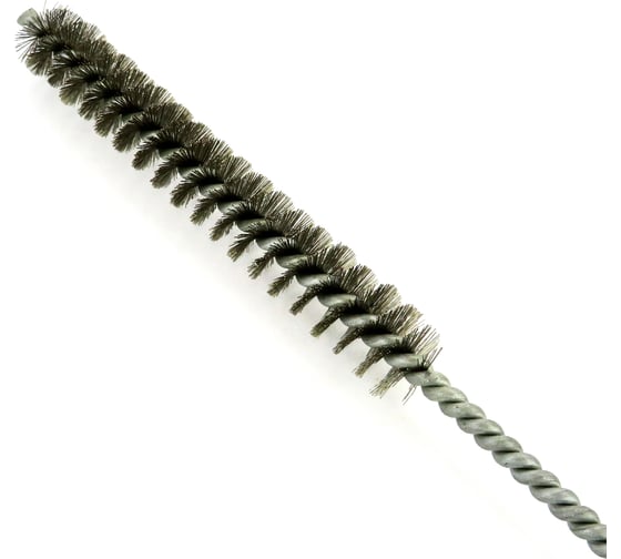Щетка ерш EuroBrush Д15x100x300 с хв-м + кольцо, ворс гофр сталь 0,15 (код 14-012) EB-T816215