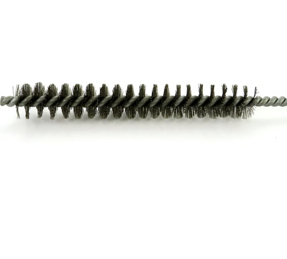 Щетка ерш EuroBrush Д15x100x300 с хв-м + кольцо, ворс гофр сталь 0,15 (код 14-012) EB-T816215