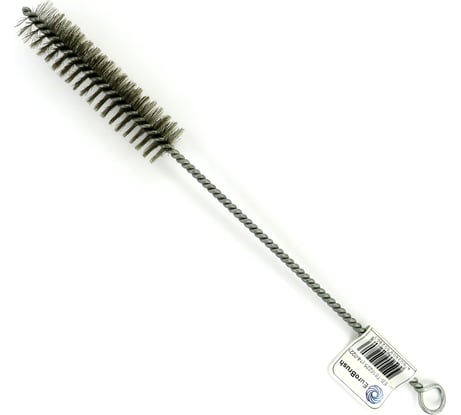 Щетка ерш EuroBrush Д25x100x300 с хв-м + кольцо, ворс гофр сталь 0,20 (код 14-022) EB-T816225