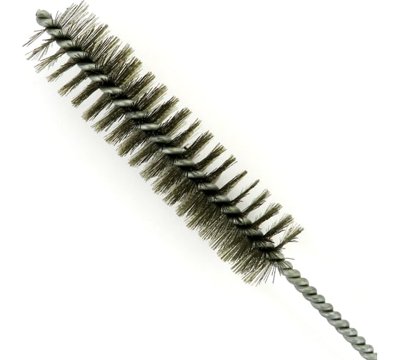 Щетка ерш EuroBrush Д25x100x300 с хв-м + кольцо, ворс гофр сталь 0,20 (код 14-022) EB-T816225