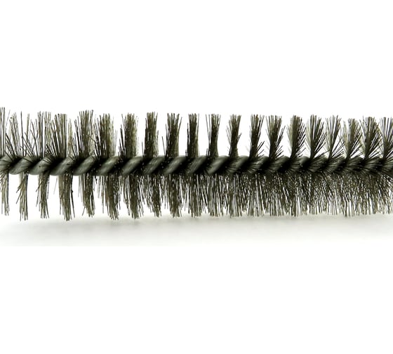 Щетка ерш EuroBrush Д25x100x300 с хв-м + кольцо, ворс гофр сталь 0,20 (код 14-022) EB-T816225