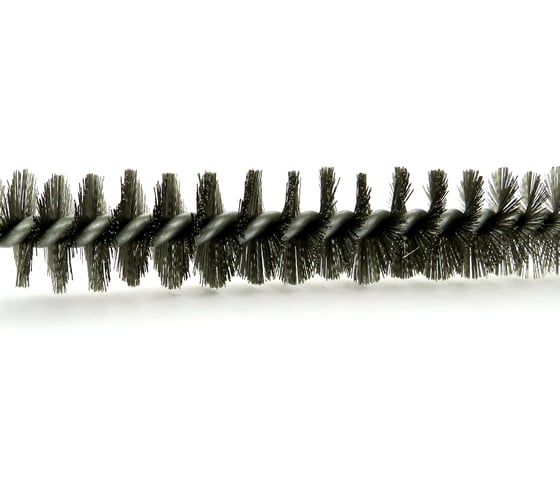 Щетка ерш EuroBrush Д18x100x300 с хв-м + кольцо, ворс гофр сталь 0,15 (код 14-015) EB-T816218