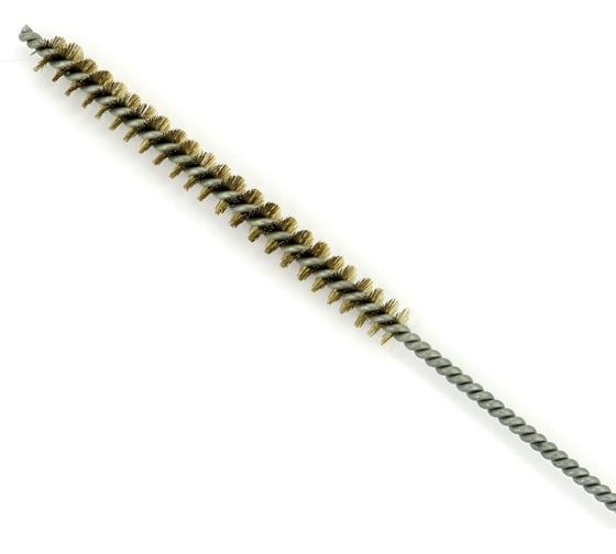 Щетка ерш EuroBrush Д10x100x300 с хв-м + кольцо, ворс гофр латунь 0,15 (код 14-107) EB-T816510