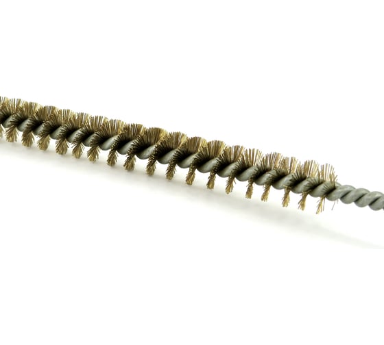 Щетка ерш EuroBrush Д10x100x300 с хв-м + кольцо, ворс гофр латунь 0,15 (код 14-107) EB-T816510