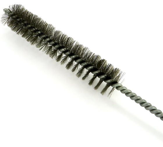 Щетка ерш EuroBrush Д20x100x300 с хв-м + кольцо, ворс гофр сталь 0,15 (код 14-017) EB-T816220