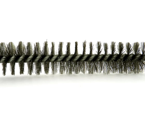 Щетка ерш EuroBrush Д20x100x300 с хв-м + кольцо, ворс гофр сталь 0,15 (код 14-017) EB-T816220