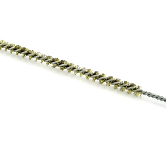 Щетка ерш EuroBrush Д4x100x300 с хв-м + кольцо, ворс гофр латунь 0,08 (код 14-101) EB-T816504