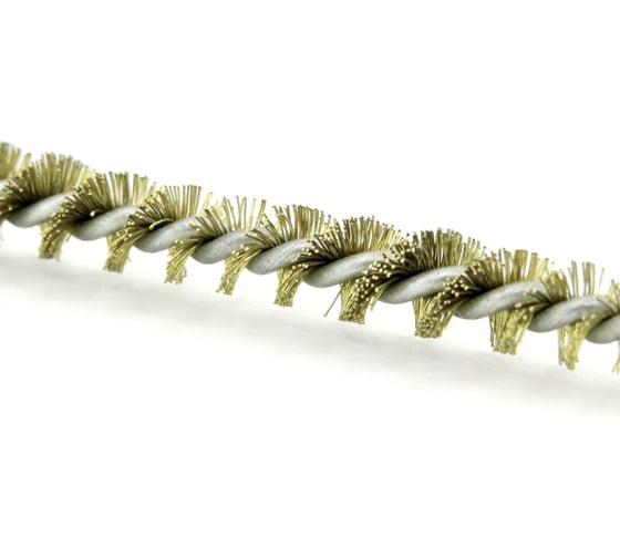 Щетка ерш EuroBrush Д4x100x300 с хв-м + кольцо, ворс гофр латунь 0,08 (код 14-101) EB-T816504