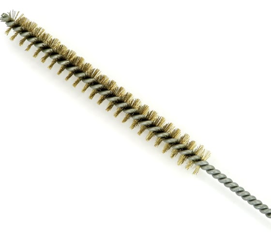 Щетка ерш EuroBrush Д12x100x300 с хв-м + кольцо, ворс гофр латунь 0,15 (код 14-109) EB-T816512