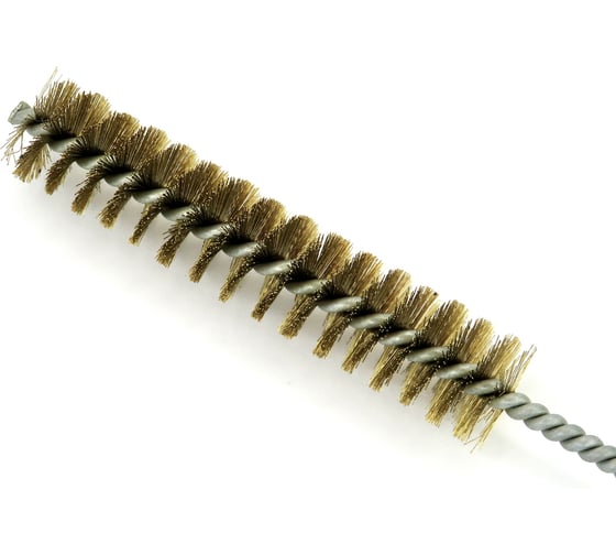 Щетка ерш EuroBrush Д20x100x300 с хв-м + кольцо, ворс гофр латунь 0,20 (код 14-117) EB-T816520